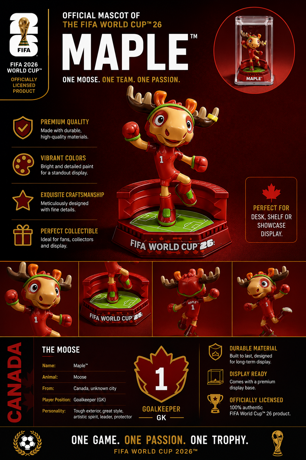 FIFA World Cup 2026 Official Mascot Collectible Set (3PCS)