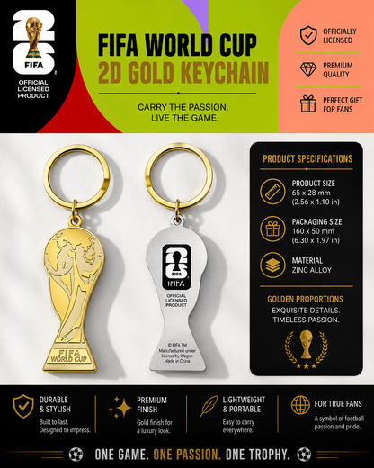 Golden Trophy Keychain™ – 2026 Fan Edition