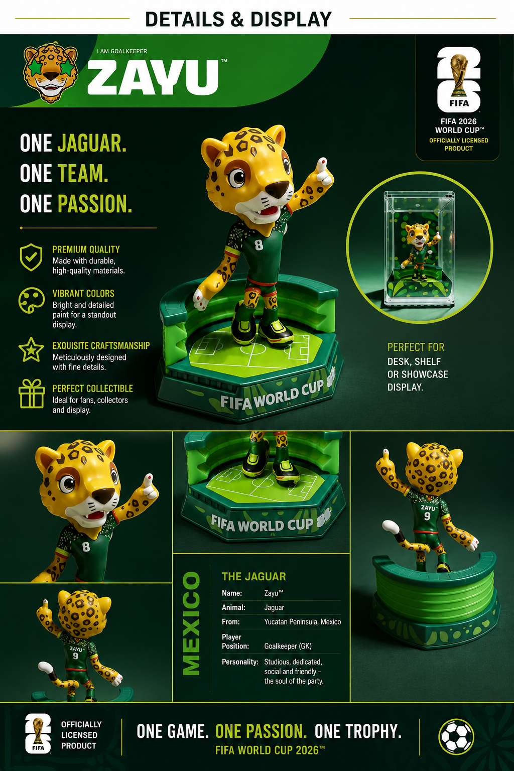 FIFA World Cup 2026 Official Mascot Collectible Set (3PCS)