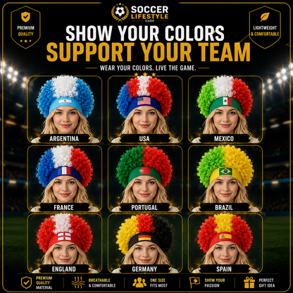 Curly Fan Wig™ – Stadium Edition
