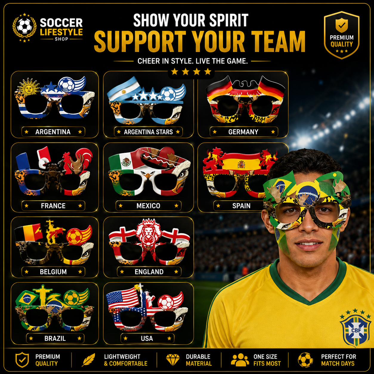 Fan Celebration Glasses™ – Match Day Edition
