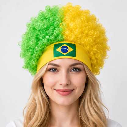 Curly Fan Wig™ – Stadium Edition