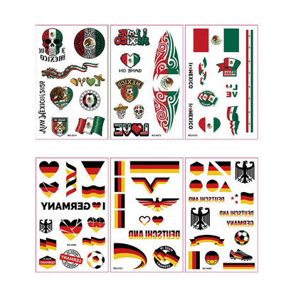 Fan Flag Tattoo Stickers™ – Match Day Edition