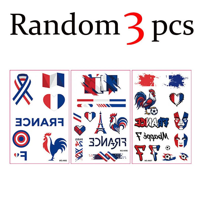Fan Flag Tattoo Stickers™ – Match Day Edition