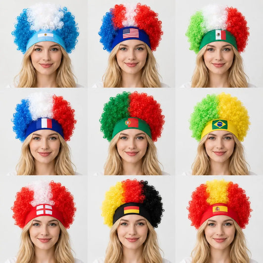 Curly Fan Wig™ – Stadium Edition
