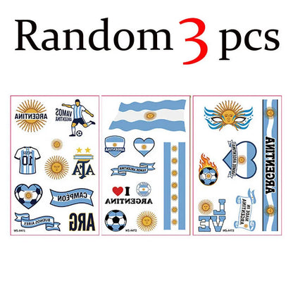 Fan Flag Tattoo Stickers™ – Match Day Edition