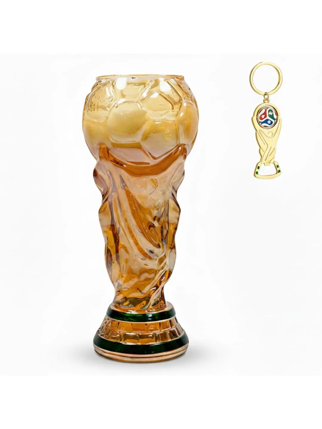 Golden Trophy Beer Glass™ – Soccer Fan Edition