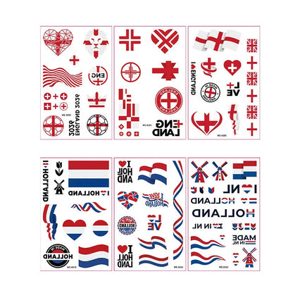 Fan Flag Tattoo Stickers™ – Match Day Edition