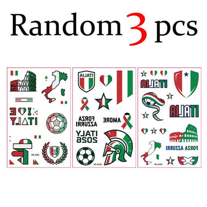 Fan Flag Tattoo Stickers™ – Match Day Edition