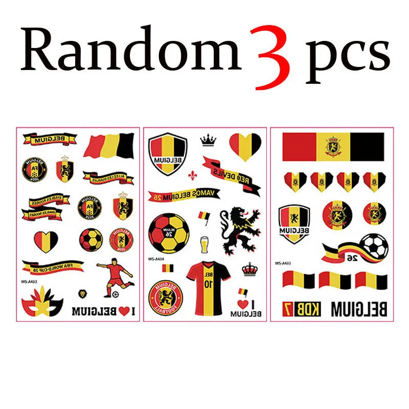 Fan Flag Tattoo Stickers™ – Match Day Edition