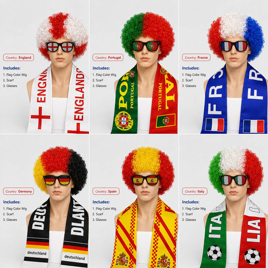 Fan Party Wig Set™ – Stadium Edition