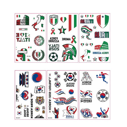 Fan Flag Tattoo Stickers™ – Match Day Edition