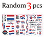 Fan Flag Tattoo Stickers™ – Match Day Edition
