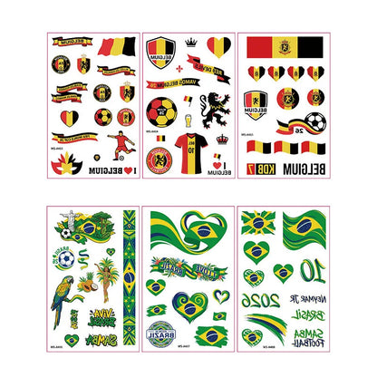 Fan Flag Tattoo Stickers™ – Match Day Edition