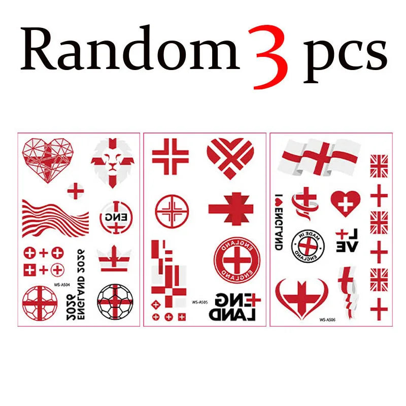 Fan Flag Tattoo Stickers™ – Match Day Edition