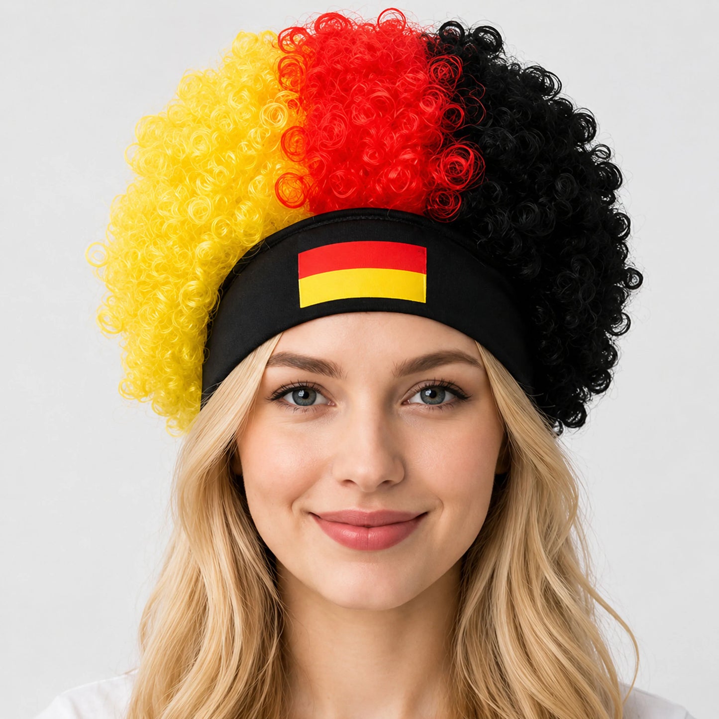 Curly Fan Wig™ – Stadium Edition