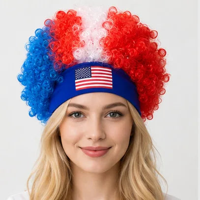 Curly Fan Wig™ – Stadium Edition