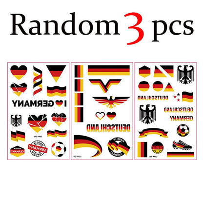 Fan Flag Tattoo Stickers™ – Match Day Edition