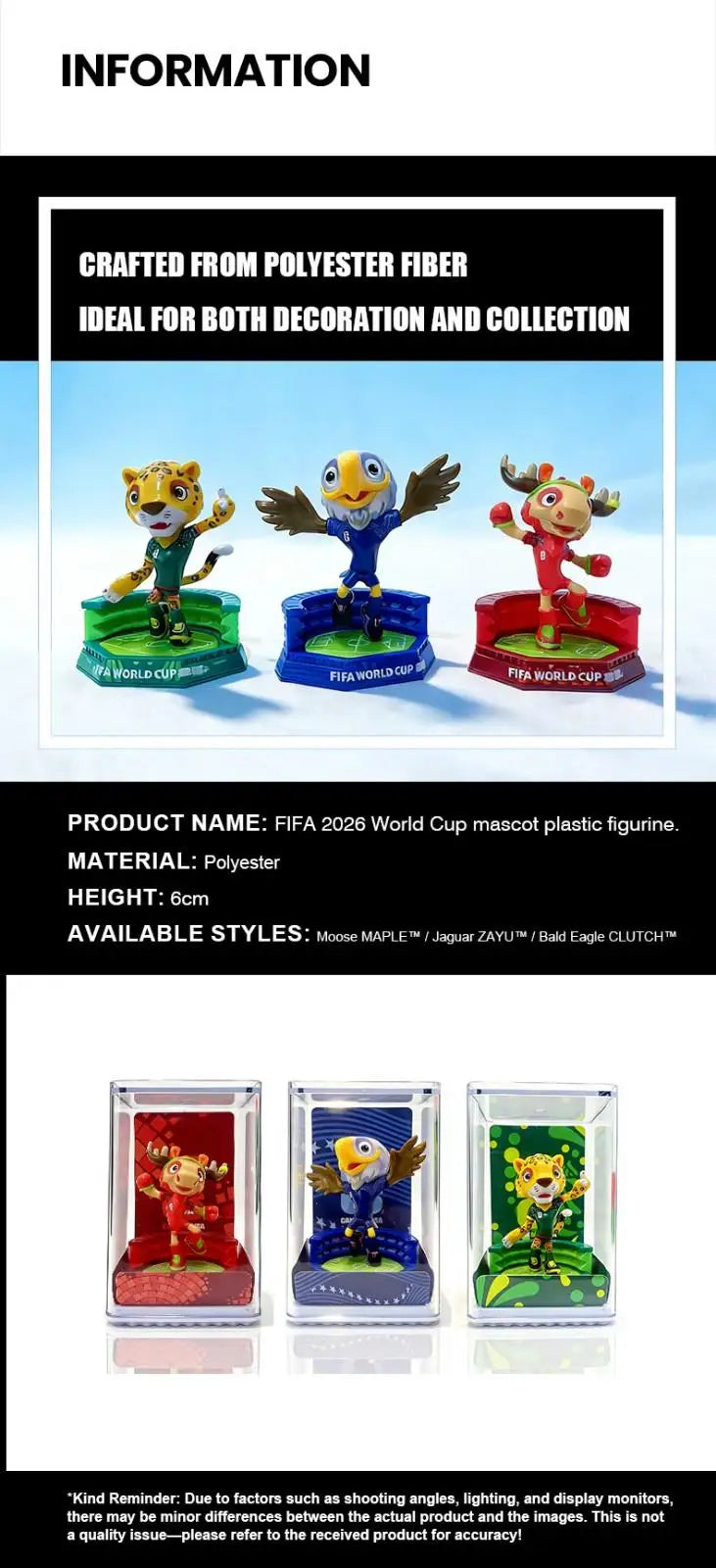 FIFA World Cup 2026 Official Mascot Collectible Set (3PCS)