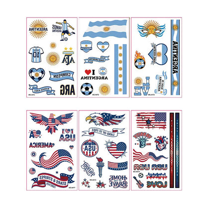 Fan Flag Tattoo Stickers™ – Match Day Edition