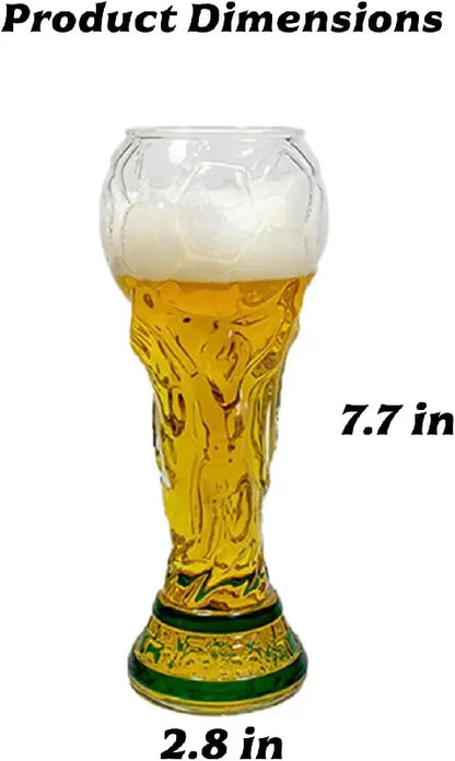 Golden Trophy Beer Glass™ – Soccer Fan Edition