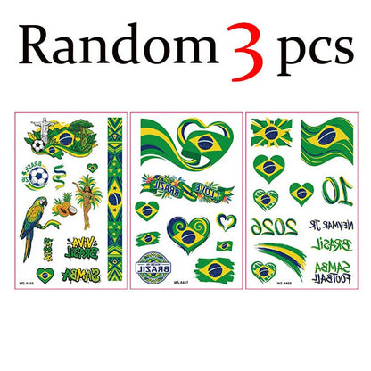Fan Flag Tattoo Stickers™ – Match Day Edition