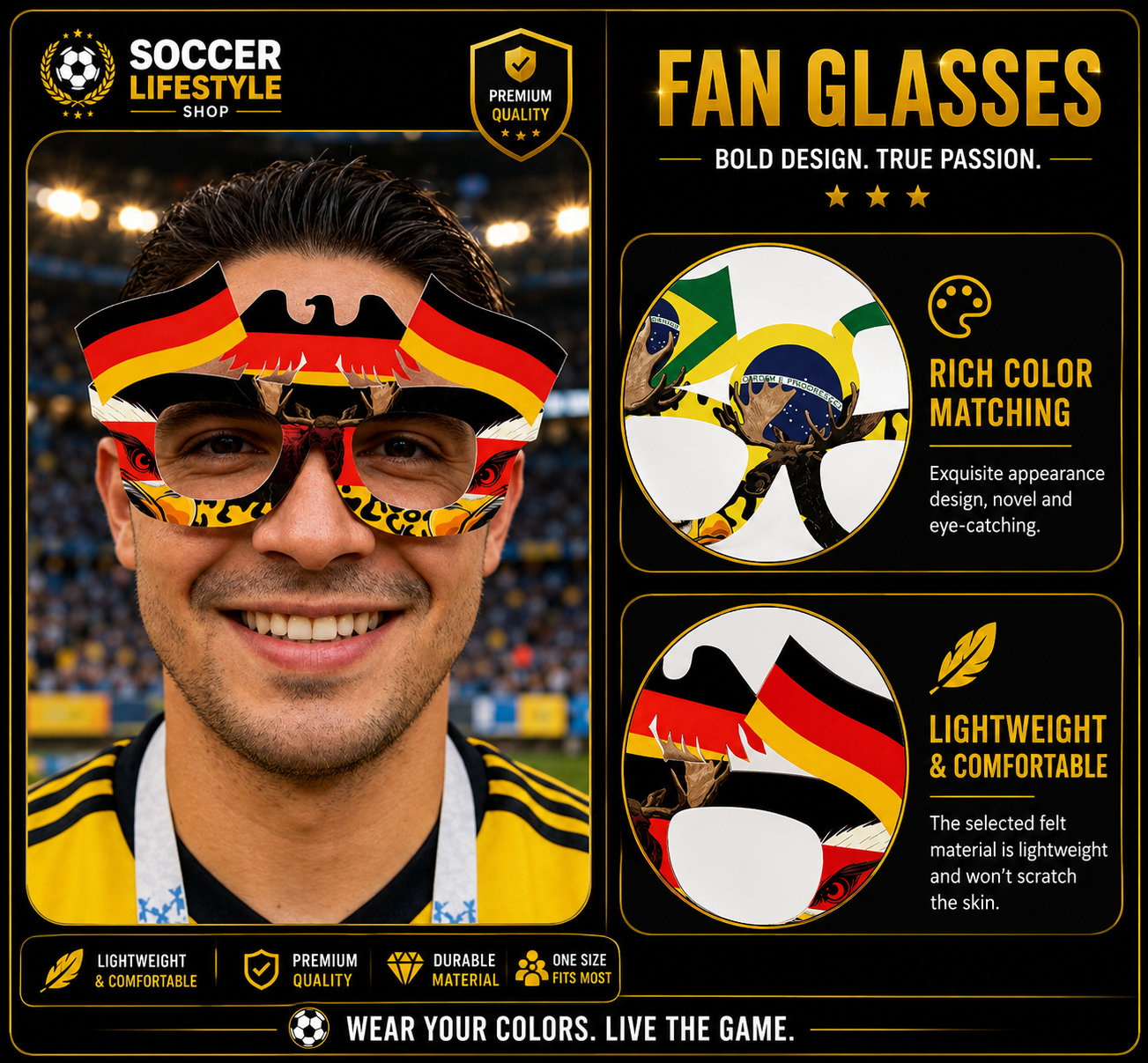 Fan Celebration Glasses™ – Match Day Edition
