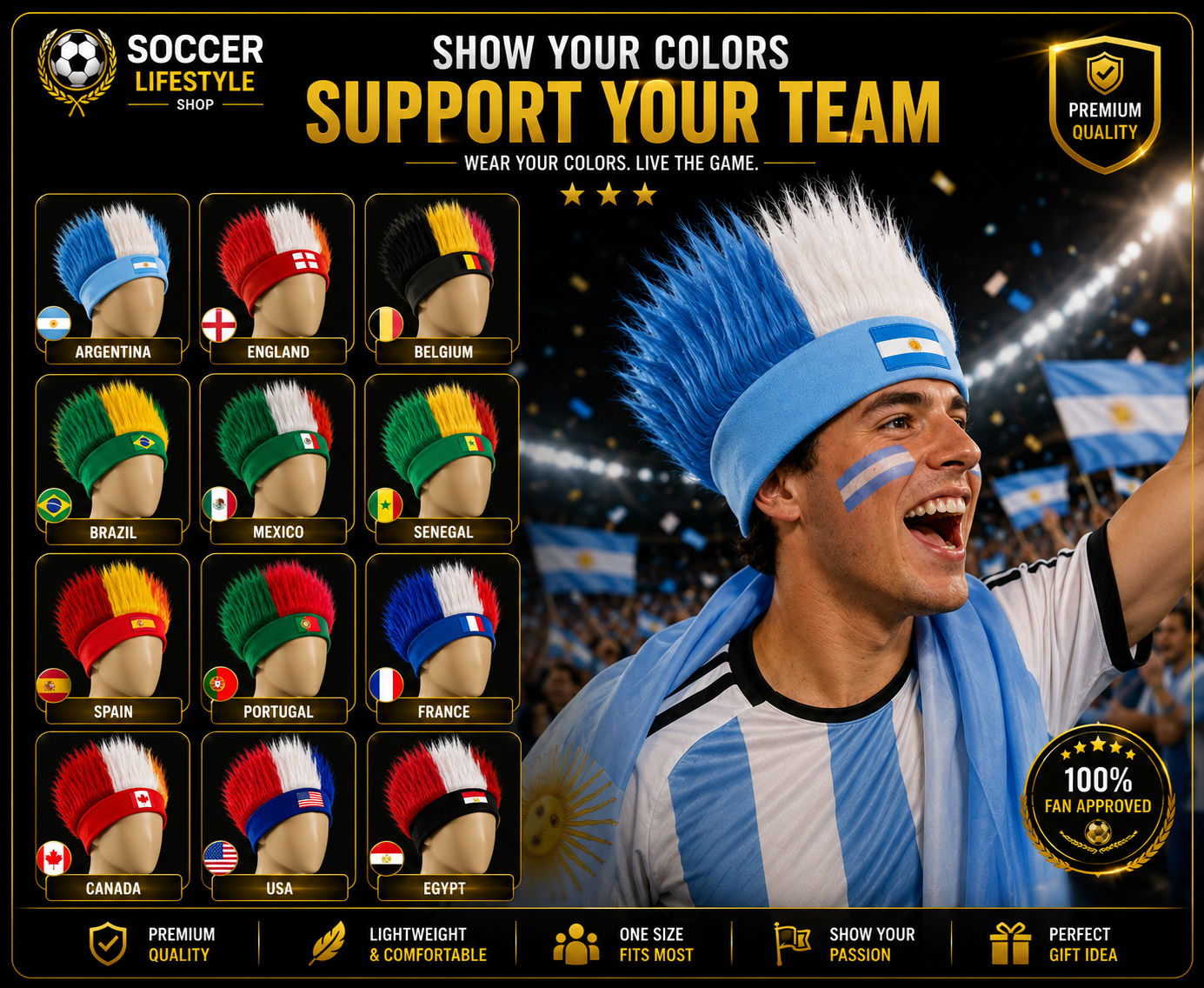 Stadium Spike Wig™ – Fan Edition